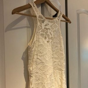 White lace dress
